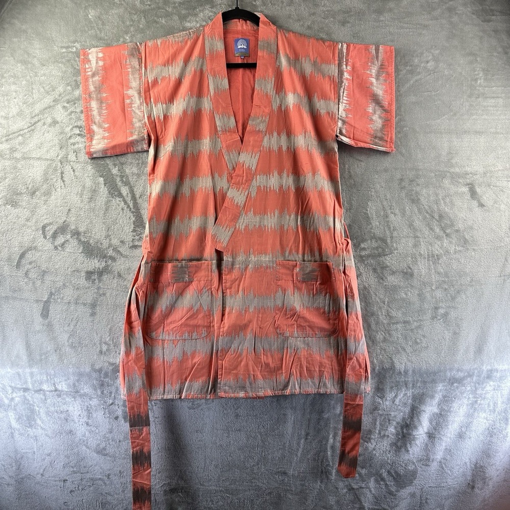 Koza Yuki Kimono Women's One Size Coral / Putty Beach Cover Up NWOT